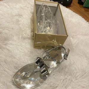 Michael Kors Kayden Jelly Size 11 Silver